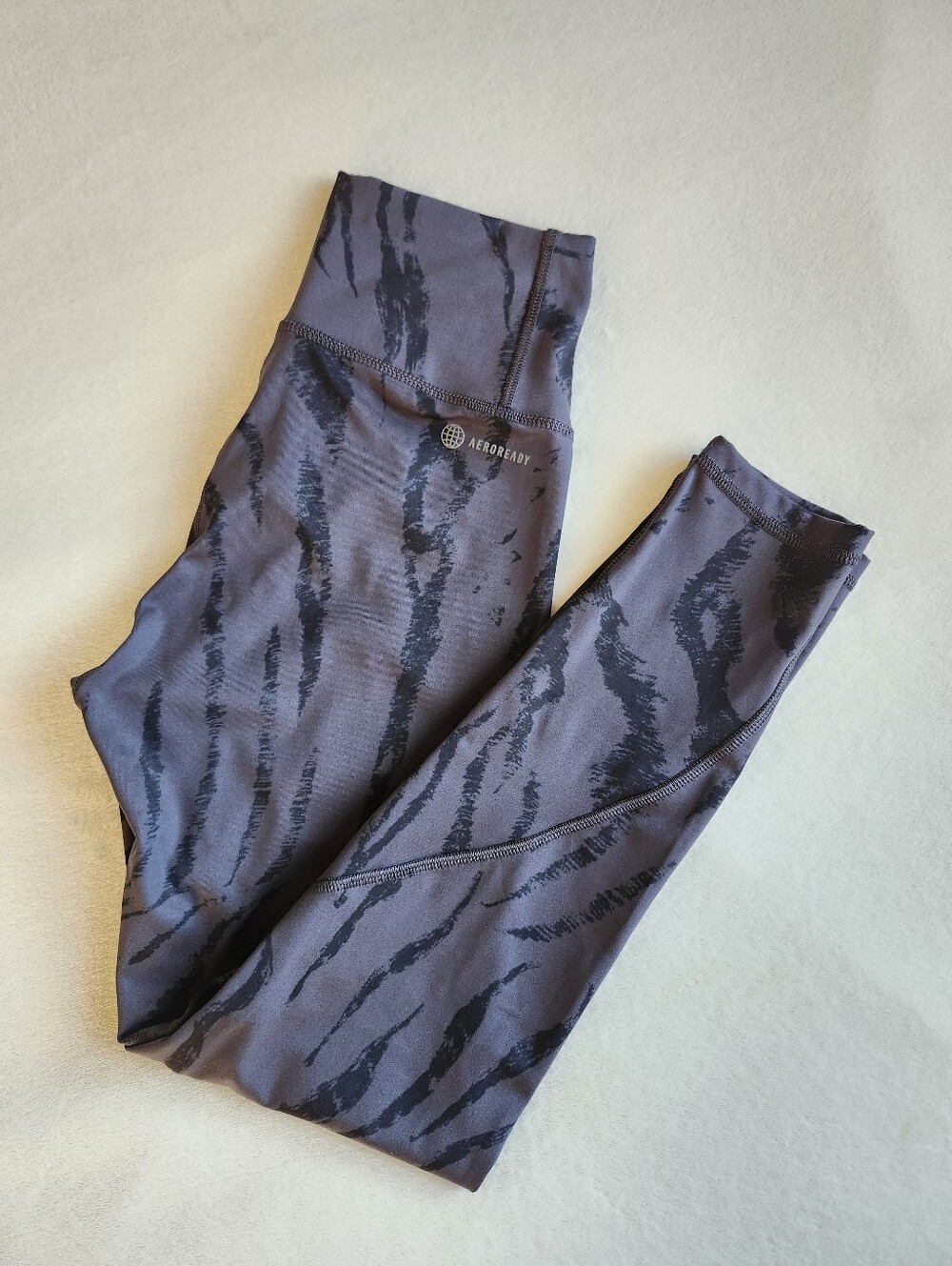 Adidas Aeroready Optime Training Icons Print 7/8 Leggings - Black, Size M